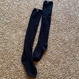 Black high socks